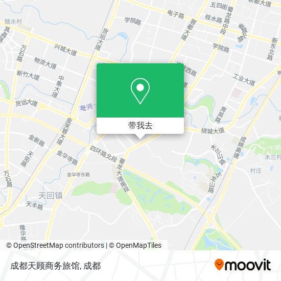成都天顾商务旅馆地图