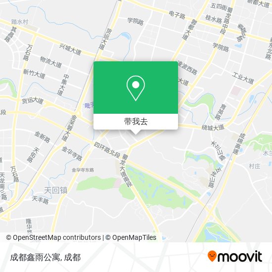 成都鑫雨公寓地图