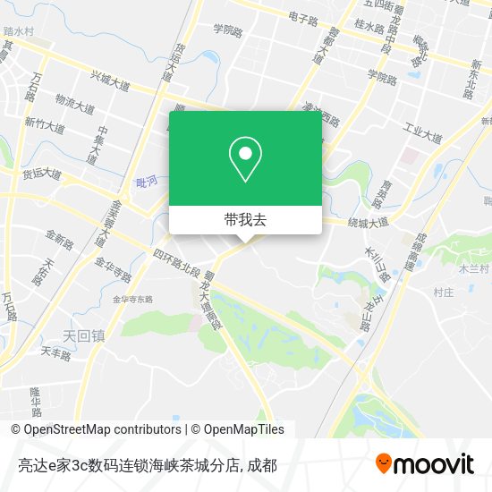 亮达e家3c数码连锁海峡茶城分店地图