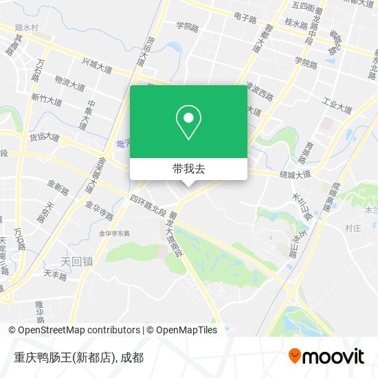 重庆鸭肠王(新都店)地图