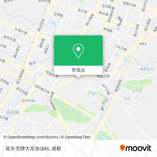 延长壳牌大东加油站地图
