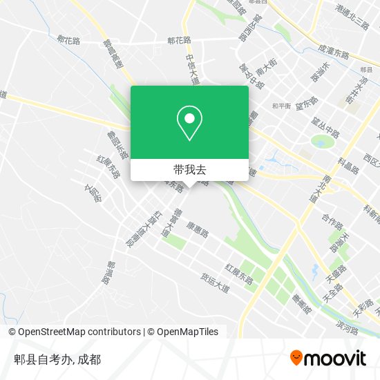 郫县自考办地图