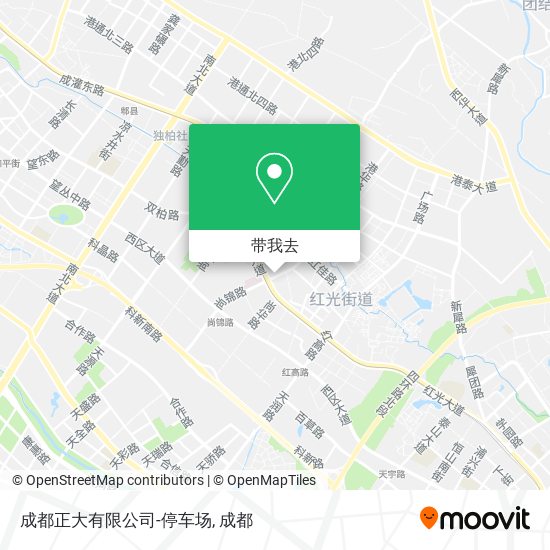 成都正大有限公司-停车场地图