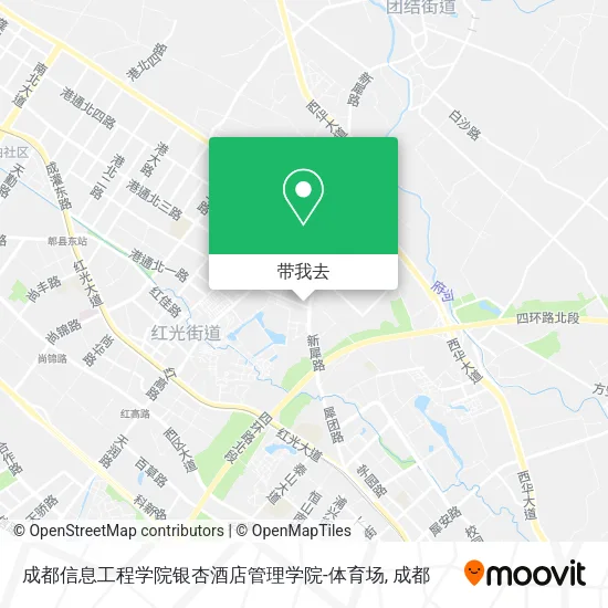成都信息工程学院银杏酒店管理学院-体育场地图