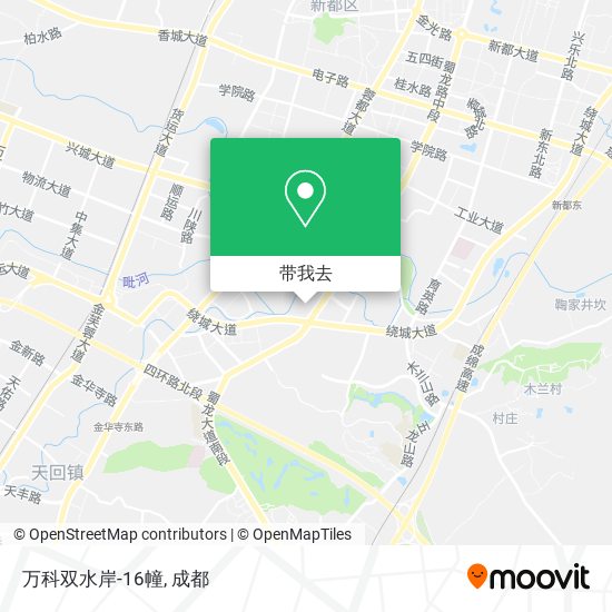 万科双水岸-16幢地图