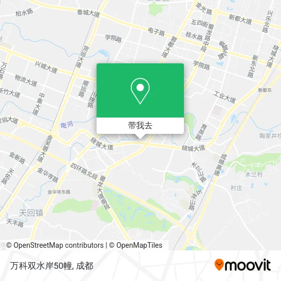 万科双水岸50幢地图