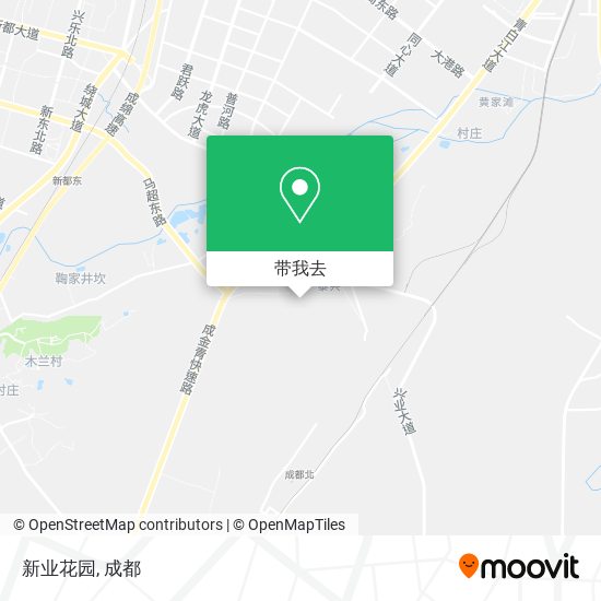 新业花园地图