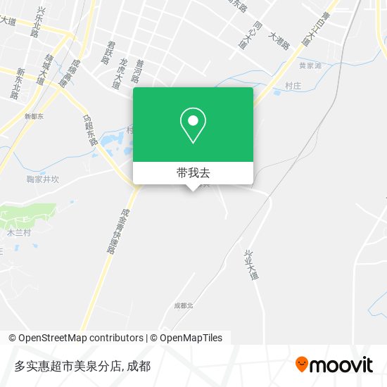 多实惠超市美泉分店地图