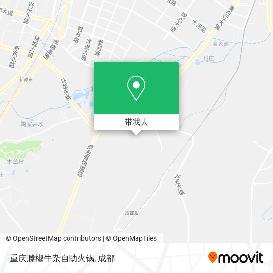 重庆滕椒牛杂自助火锅地图