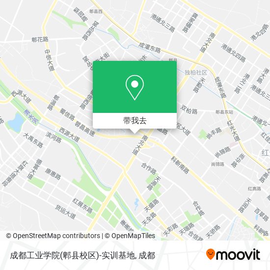 成都工业学院(郫县校区)-实训基地地图