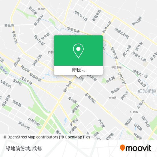 绿地缤纷城地图