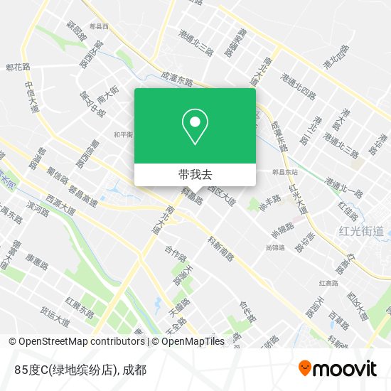 85度C(绿地缤纷店)地图