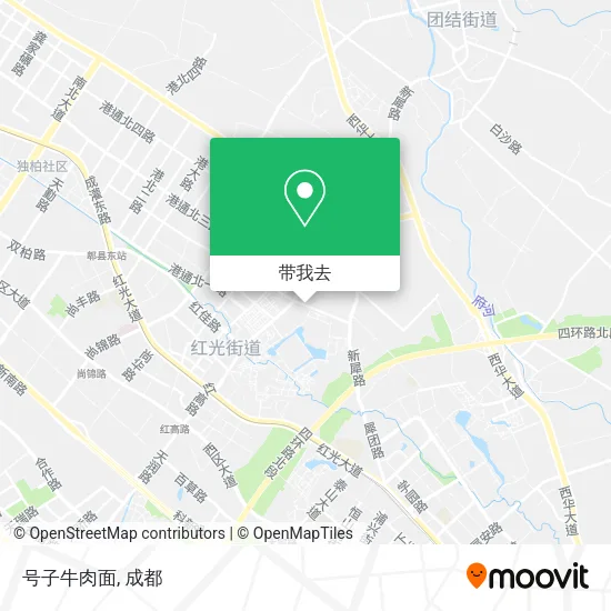 号子牛肉面地图