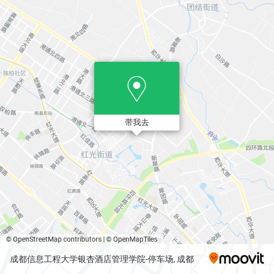 成都信息工程大学银杏酒店管理学院-停车场地图