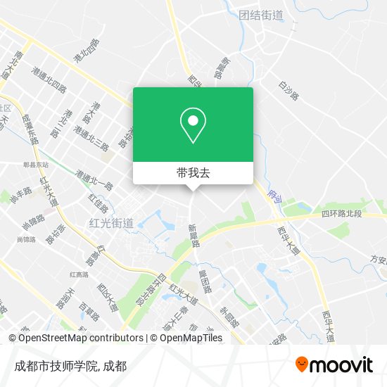 成都市技师学院地图