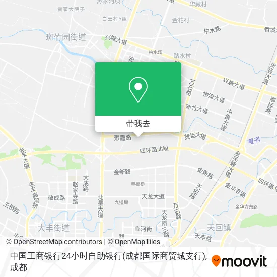 中国工商银行24小时自助银行(成都国际商贸城支行)地图