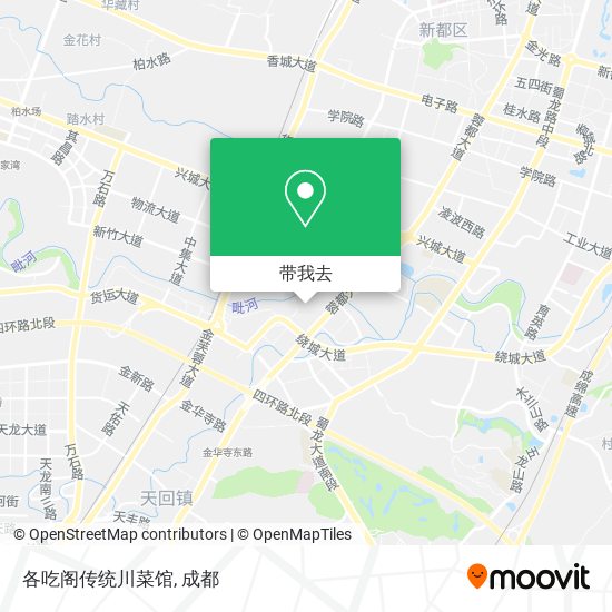 各吃阁传统川菜馆地图