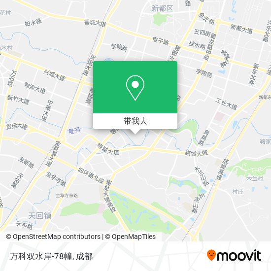 万科双水岸-78幢地图