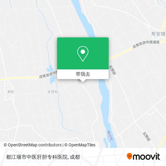 都江堰市中医肝胆专科医院地图