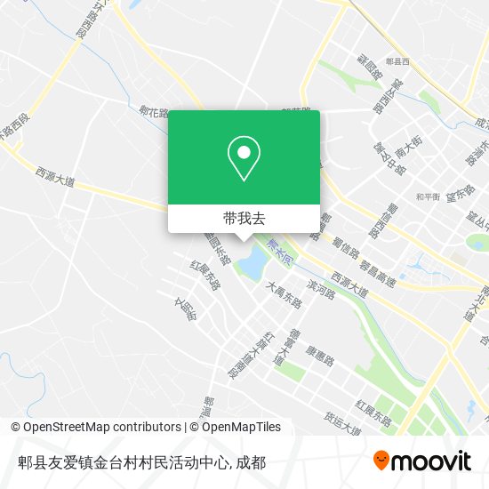 郫县友爱镇金台村村民活动中心地图