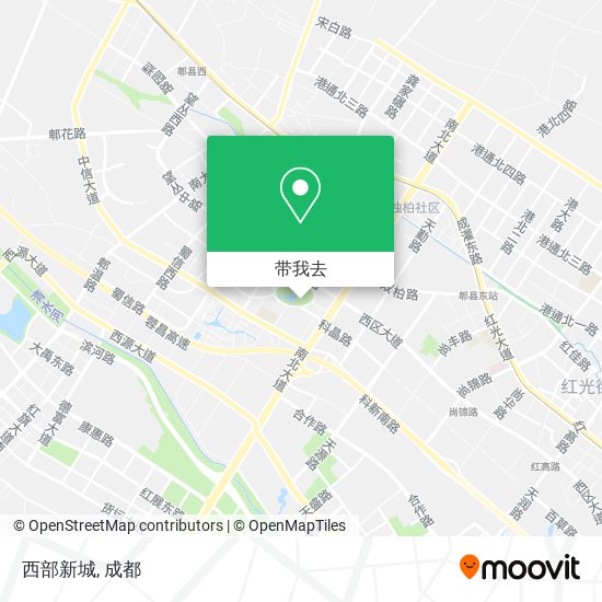 西部新城地图
