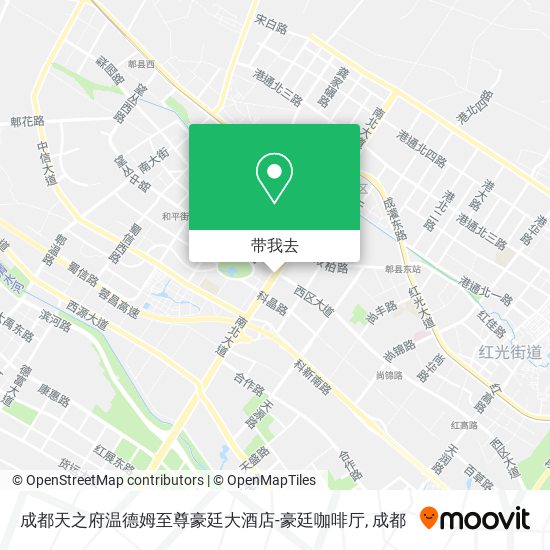 成都天之府温德姆至尊豪廷大酒店-豪廷咖啡厅地图