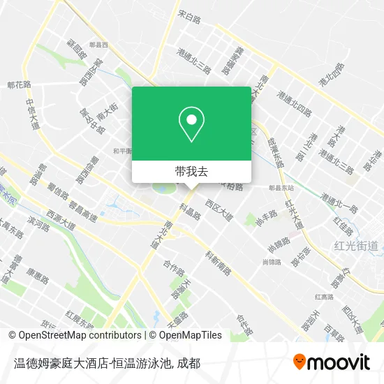 温德姆豪庭大酒店-恒温游泳池地图