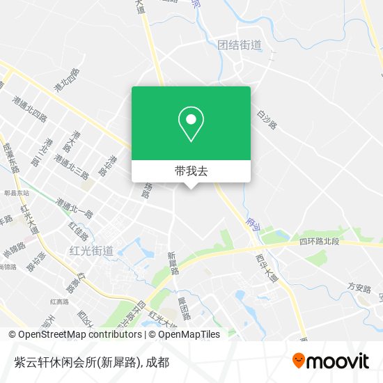 紫云轩休闲会所(新犀路)地图
