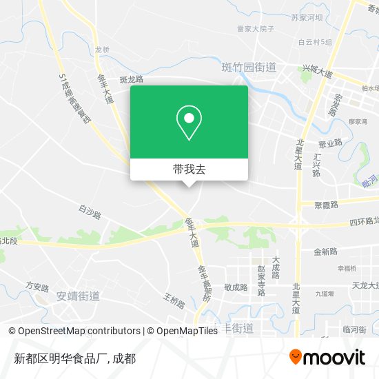新都区明华食品厂地图