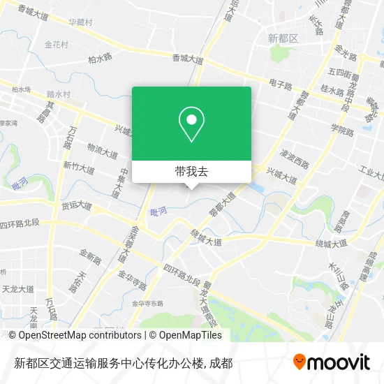 新都区交通运输服务中心传化办公楼地图