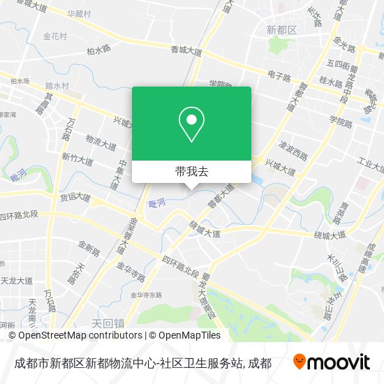 成都市新都区新都物流中心-社区卫生服务站地图