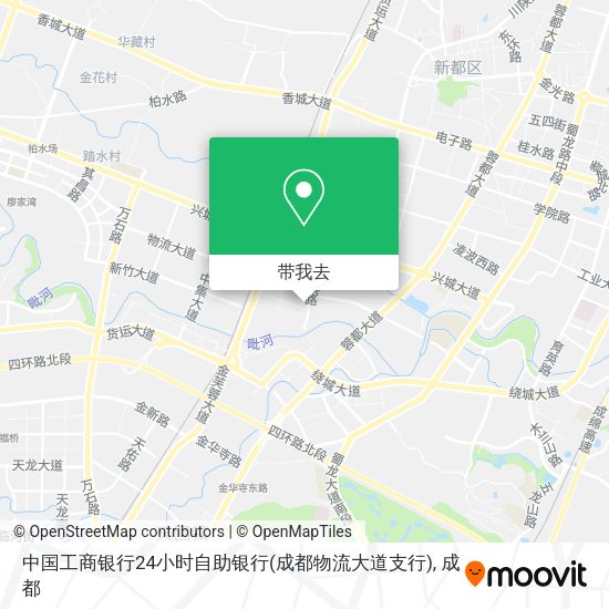 中国工商银行24小时自助银行(成都物流大道支行)地图