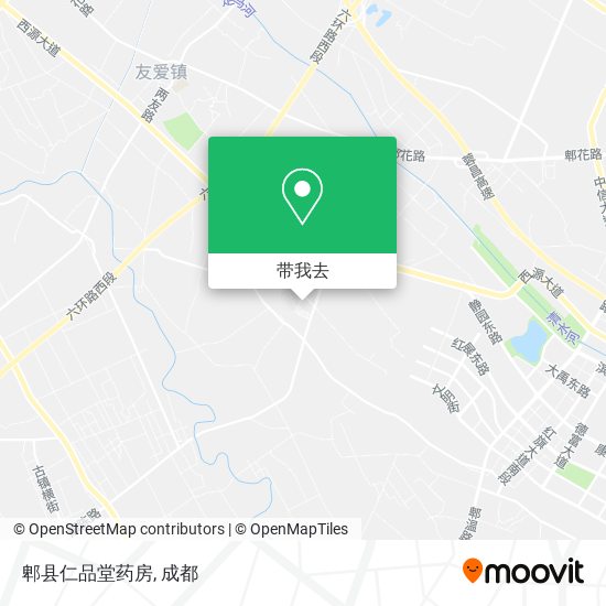 郫县仁品堂药房地图