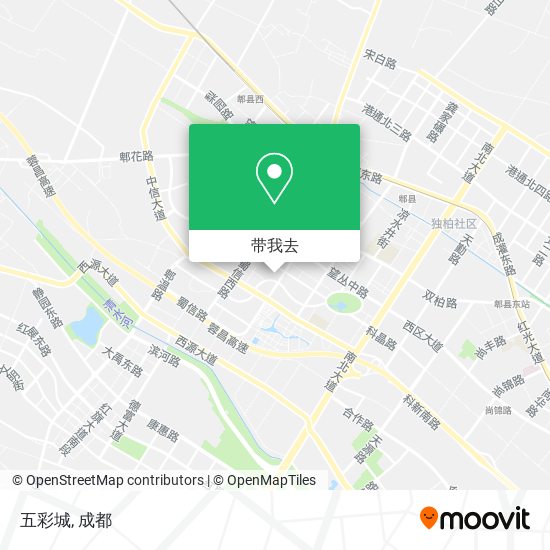 五彩城地图