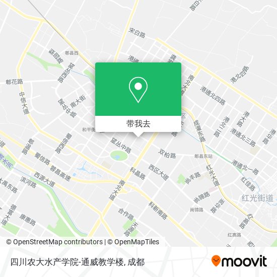 四川农大水产学院-通威教学楼地图