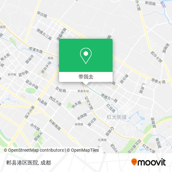郫县港区医院地图