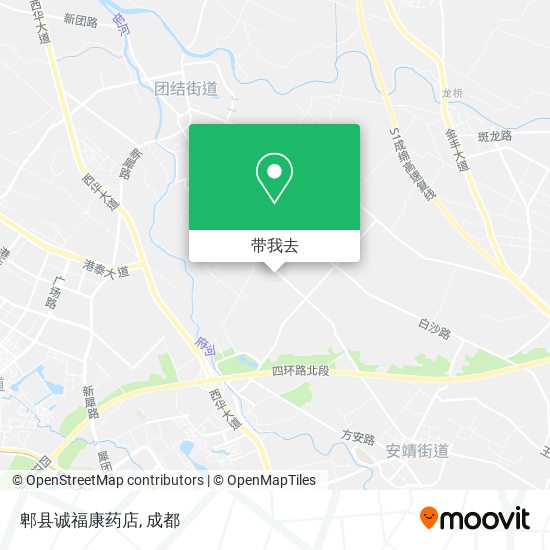 郫县诚福康药店地图