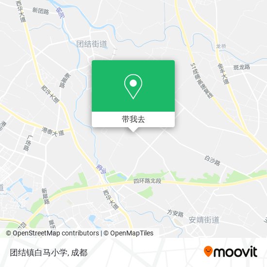 团结镇白马小学地图