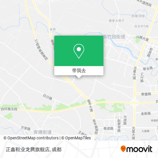 正鑫鞋业龙腾旗舰店地图