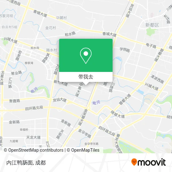 内江鸭肠面地图