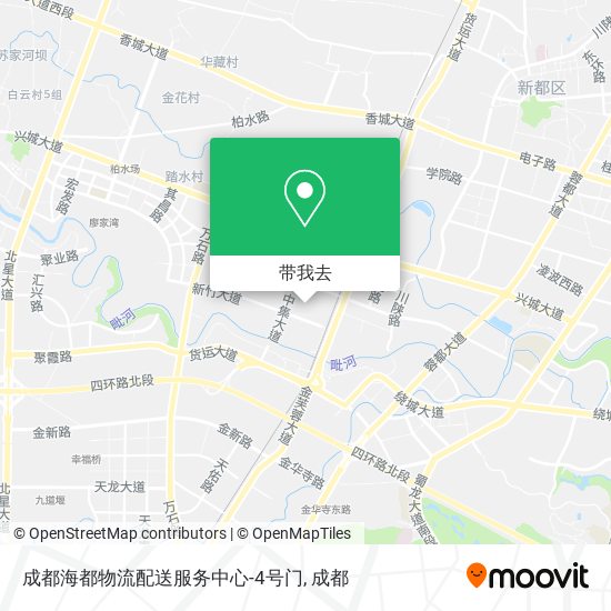 成都海都物流配送服务中心-4号门地图