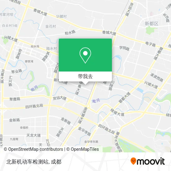 北新机动车检测站地图