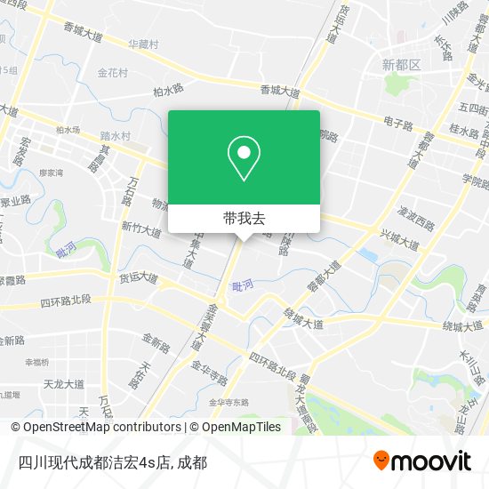 四川现代成都洁宏4s店地图