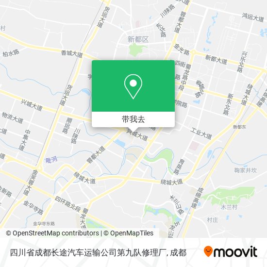 四川省成都长途汽车运输公司第九队修理厂地图