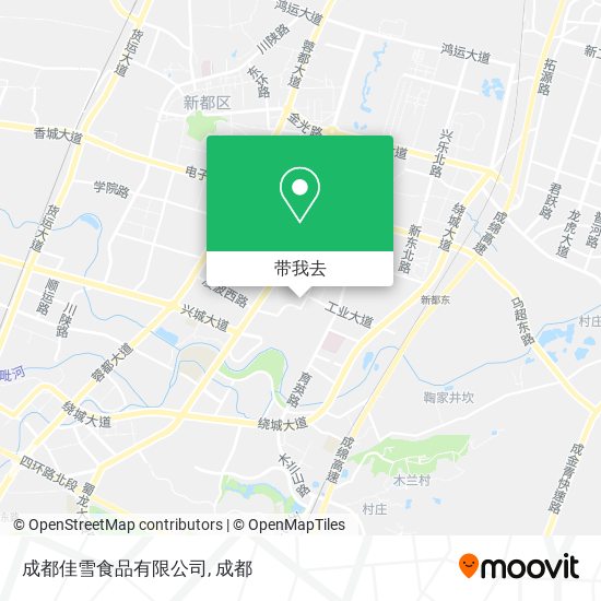 成都佳雪食品有限公司地图