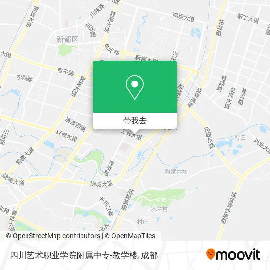 四川艺术职业学院附属中专-教学楼地图