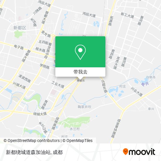 新都绕城道森加油站地图