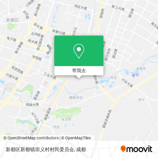 新都区新都镇崇义村村民委员会地图