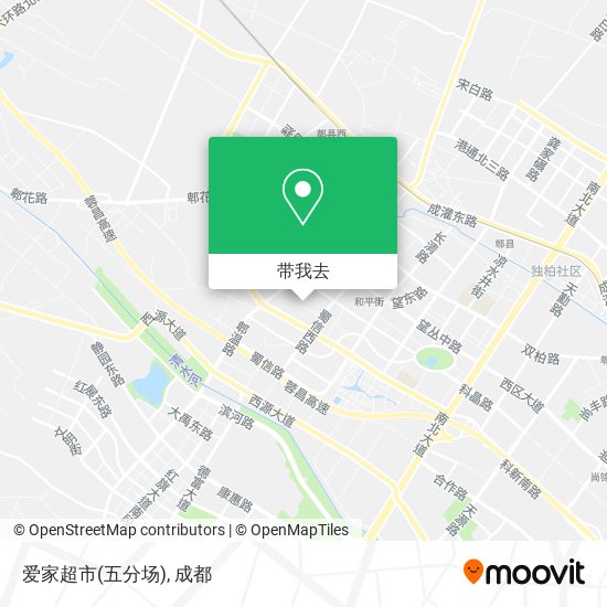 爱家超市(五分场)地图