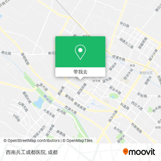 西南兵工成都医院地图